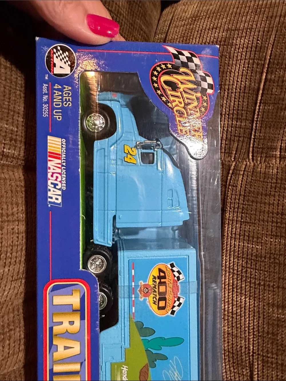 Nascar Dupont Blue & Yellow #24 Trailer Rig Toy
